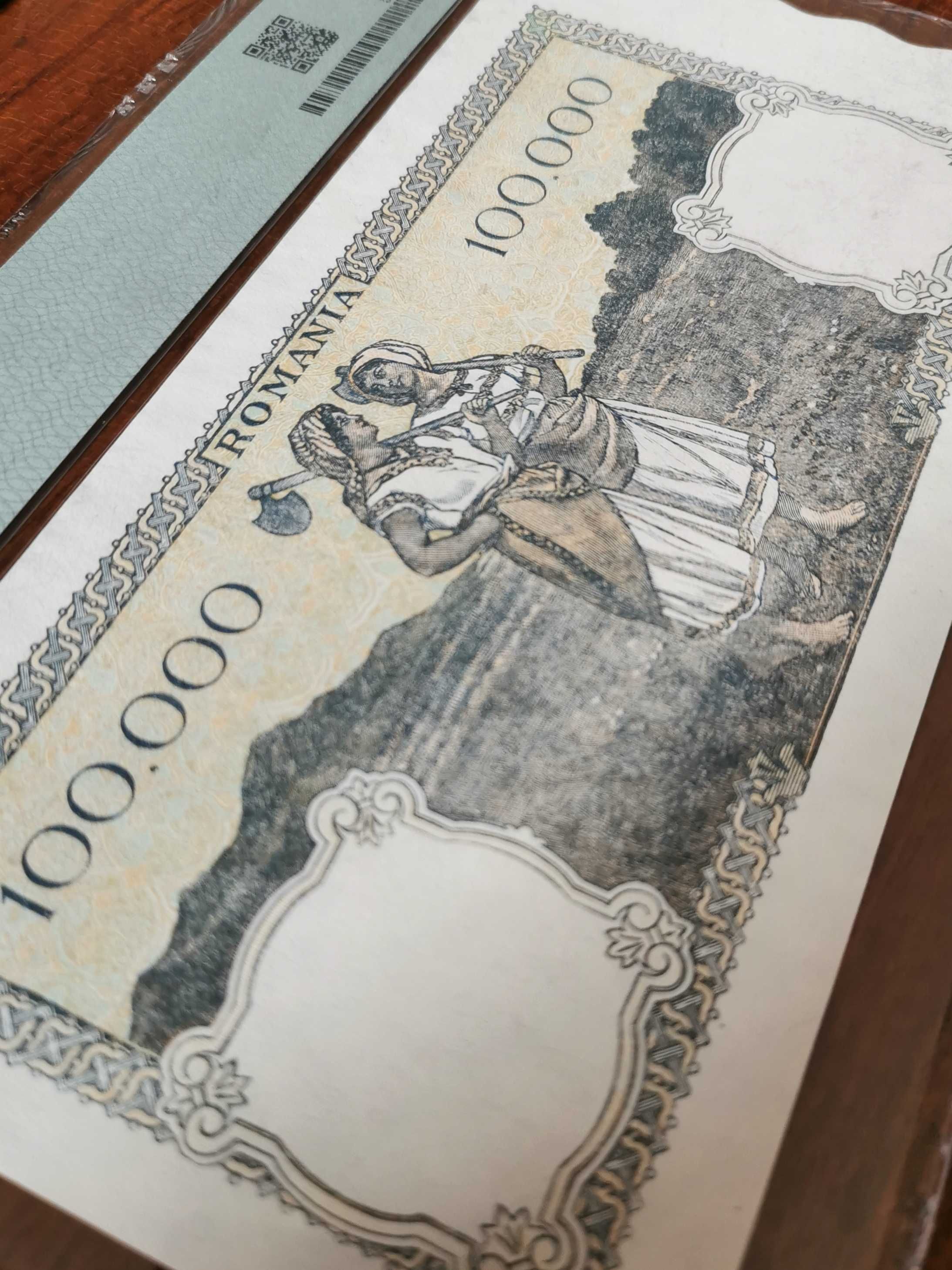 Bancnota 100.000 lei 1946, grad PMG 58
