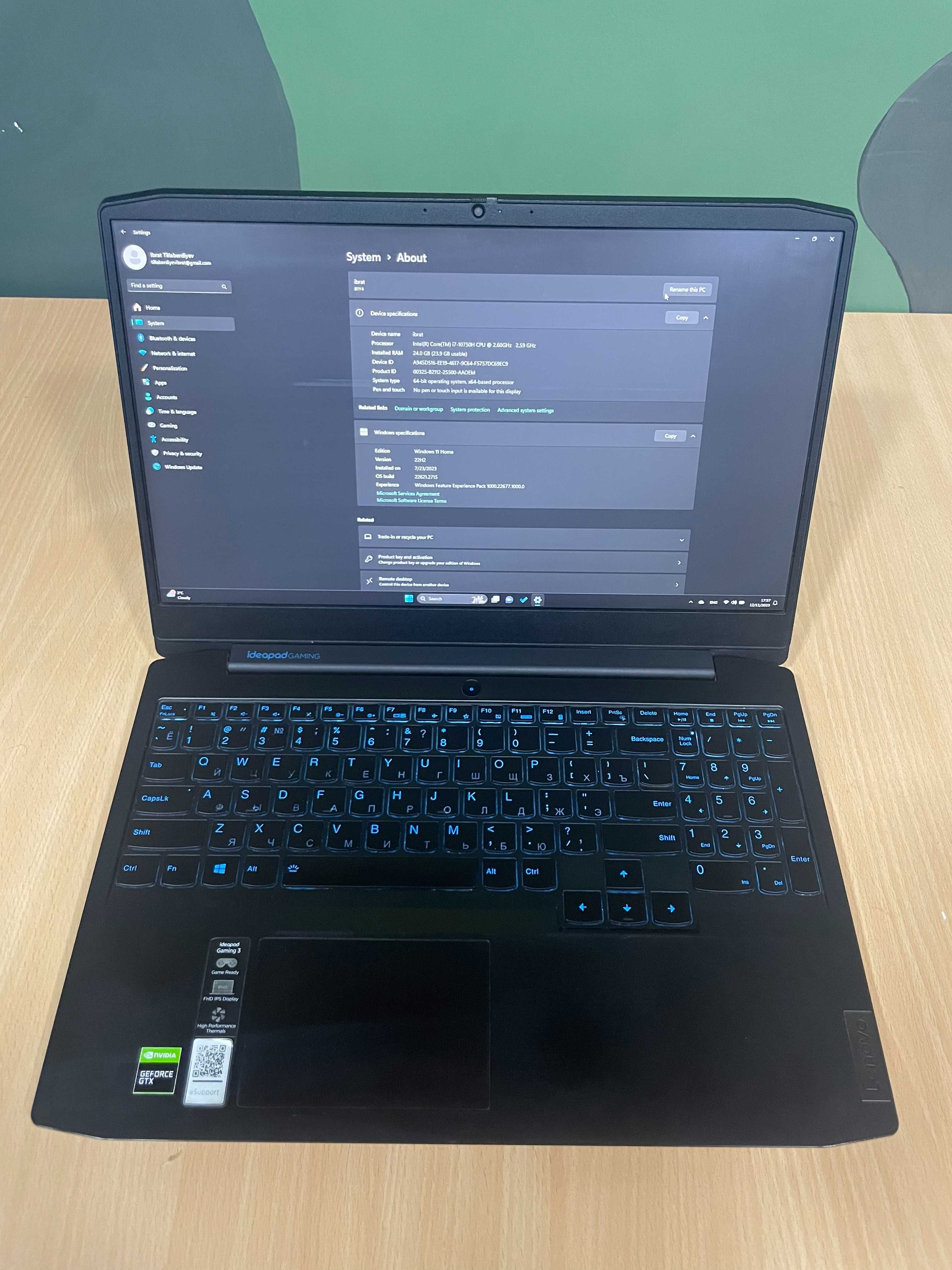 lenovo ideapad gaming 3 i7 11300H