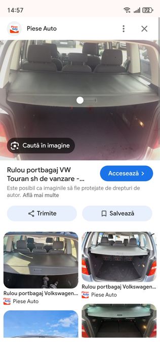 Vând rulou portbagaj Vw Touran