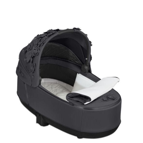 НОВ! Кош за новородено Cybex Priam 4 /e-PRIAM Lux SIMPLY FLOWERS