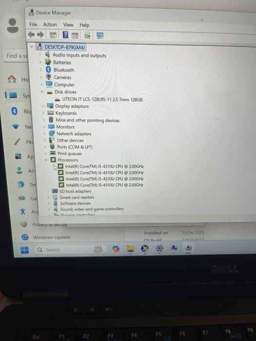 Laptop Dell Latitude E7440/ i5 GEN 4/ SSD 128 GB / 8 GB RAM