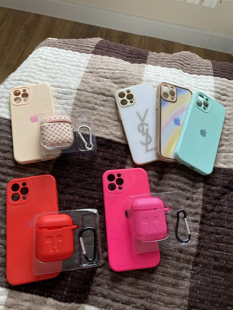 Б/У Чехлы для AirPods 2, Iphone 12 pro