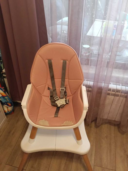 Kikkaboo Детско Столче за хранене Multi 3in1 Pink