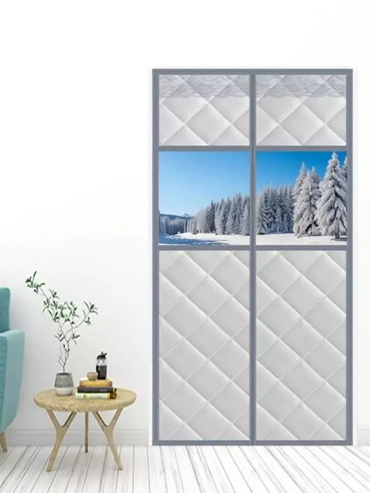 Eshik uchun sovuqdan himoyalovchi parda