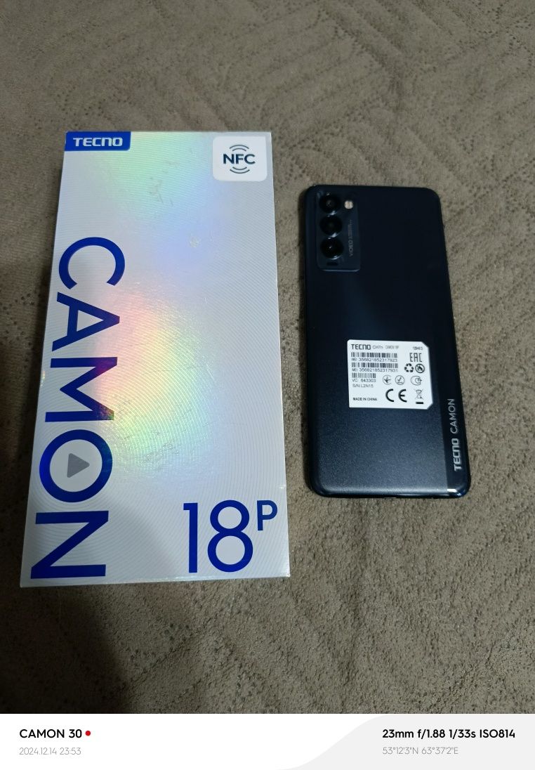 Продам.Tecno Camon 18p