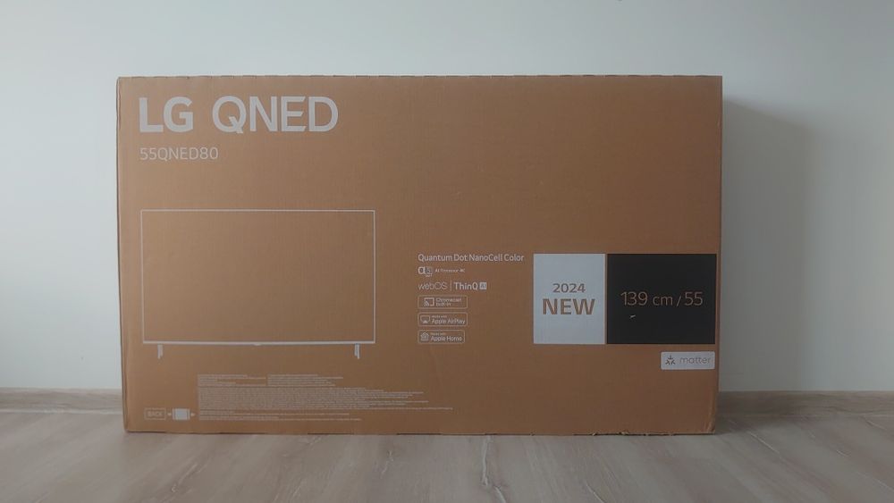 LG QNED 55 инча телевизор ЧИСТО нов.
