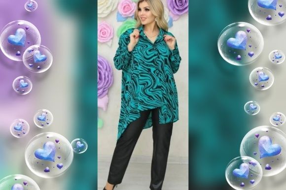 Новая блузка, большой размер, свободный крой