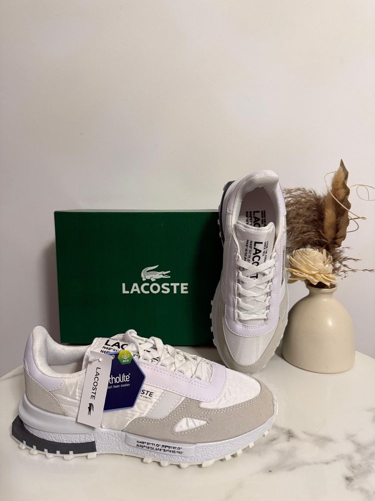 Adidasi Lacoste Alb