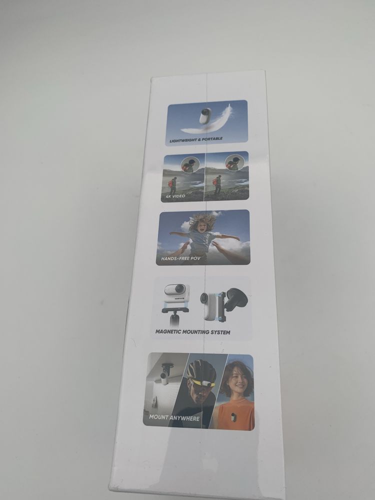 Camera video sport Insta360 GO3S, 64GB, Waterproof, Alb. Sigilata