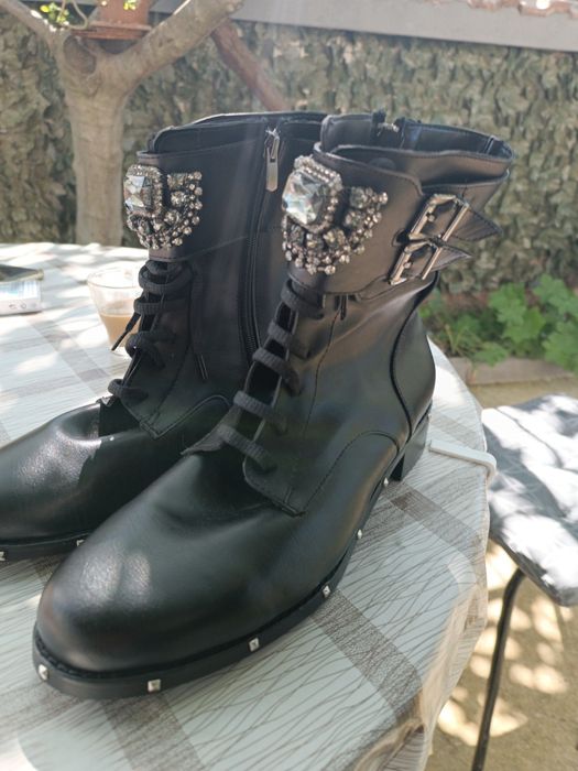 Дамски боти от естествена кожа