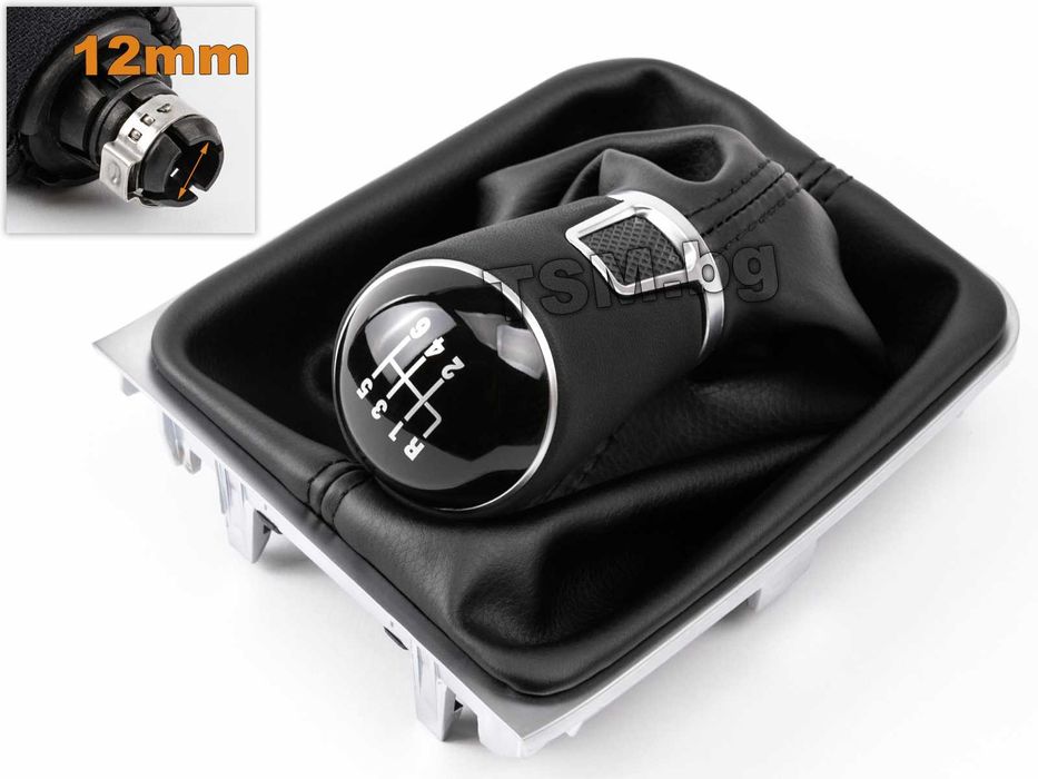 Коженa Топка Скоростен Лост с маншон и рамка за VW GOLF 7 Van Голф VII