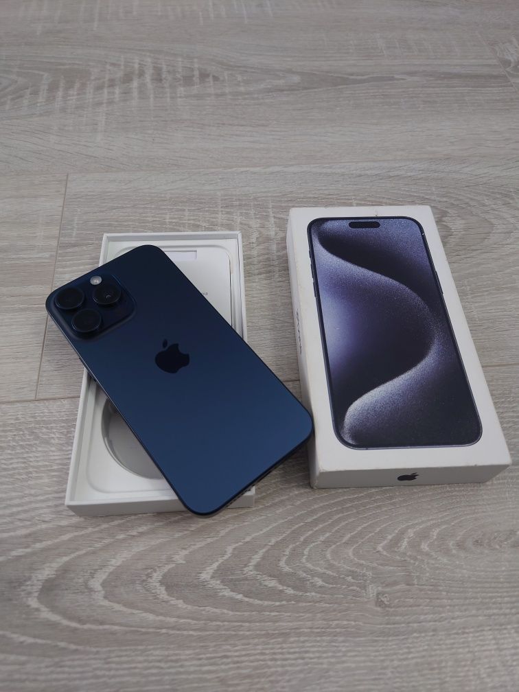 iPhone 15 Pro Max 256 GB Blue Titanium ca Nou