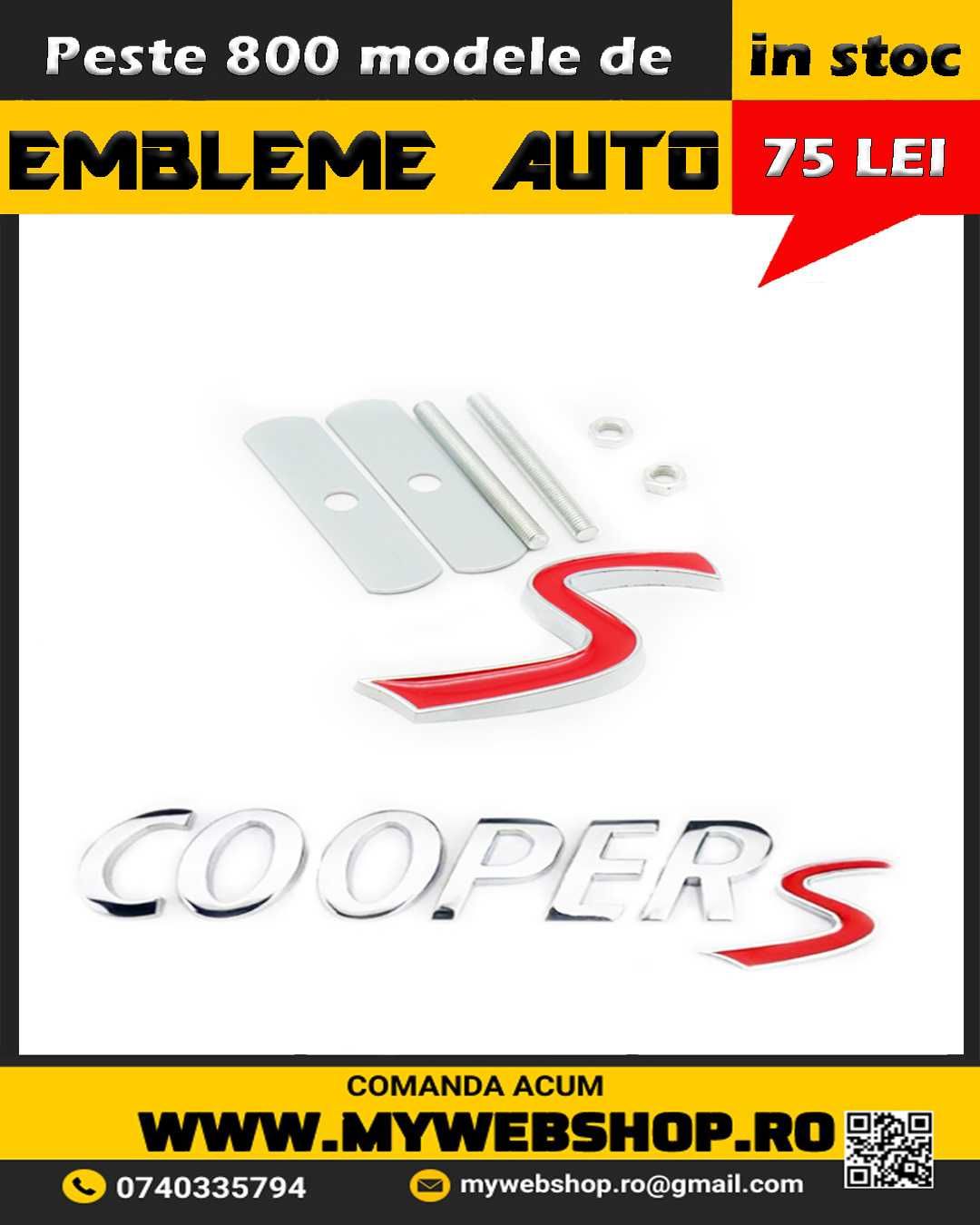 Emblema Mini Cooper S , grila fata sau spate