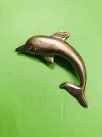 Brosa argint delfin