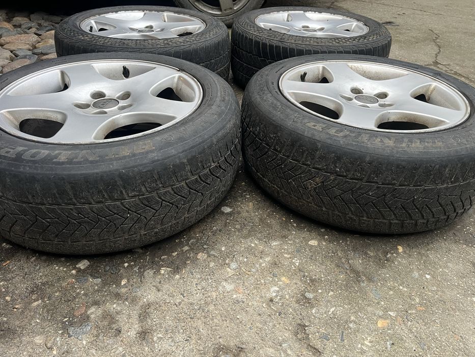 Jante aliaj aluminiu R17 5x112 8J x 17H2 cu anvelope 225/55R17