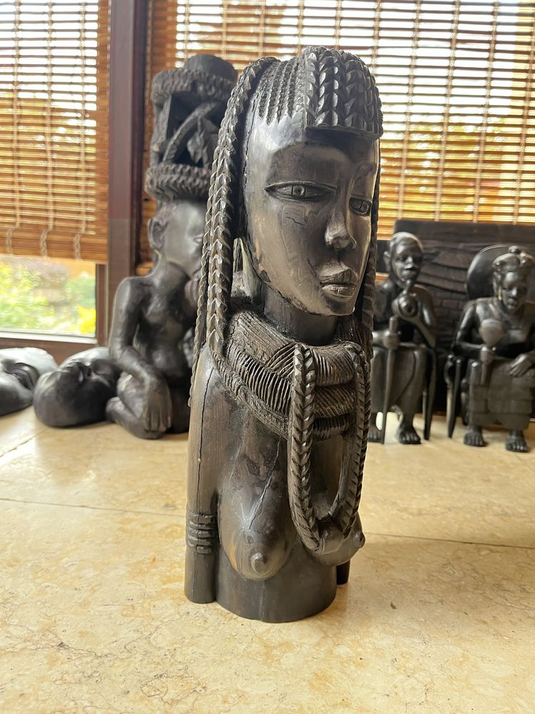 Pachet Obiecte de Arta Africa - Statui si Tablouri - Lemn Masiv