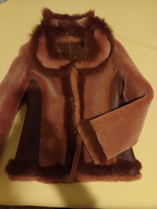 Дамско кожено палто