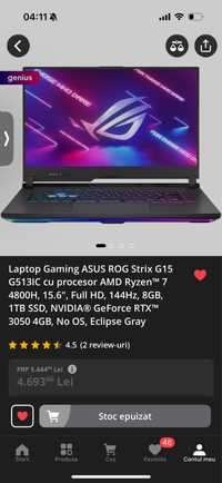 Laptop Asus Rog Strix G15