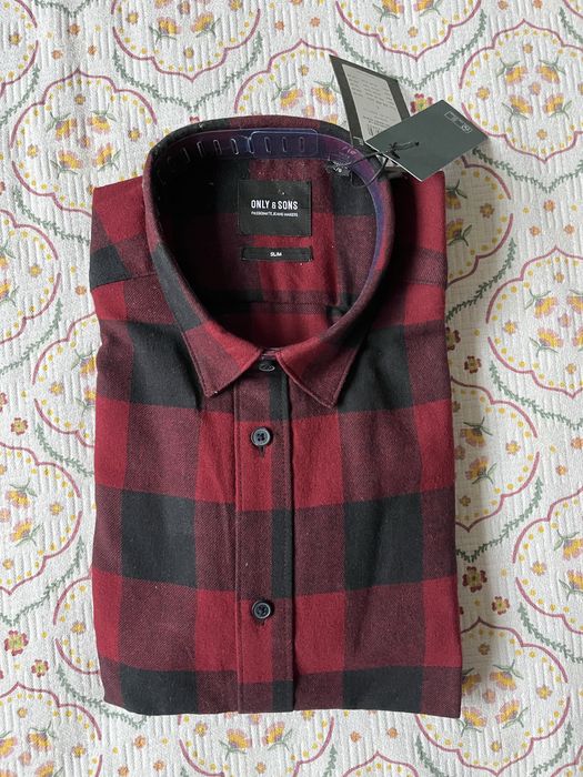 Нова Only & Sons риза L slim fit 100% памук