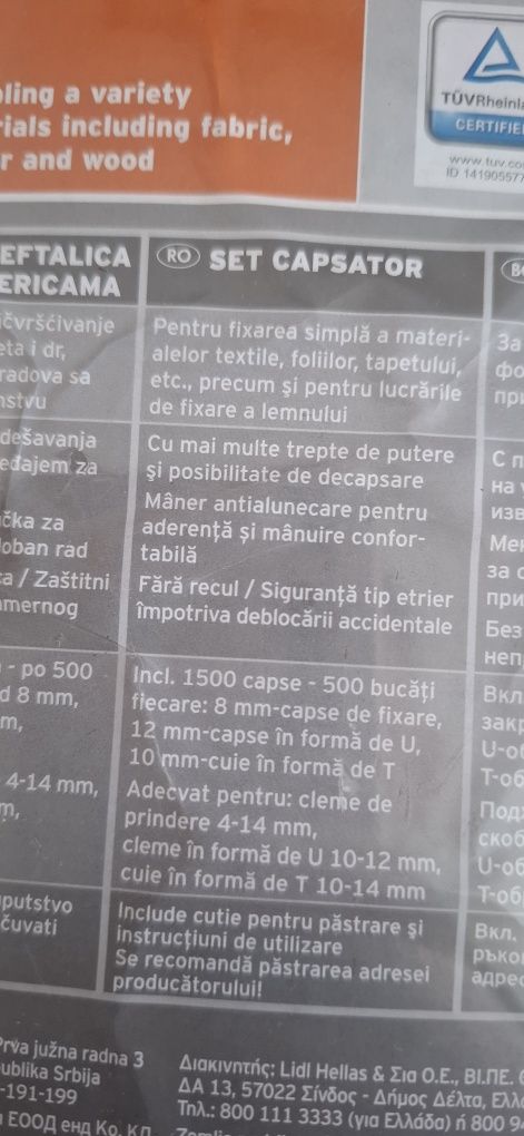 Capsator cu capse