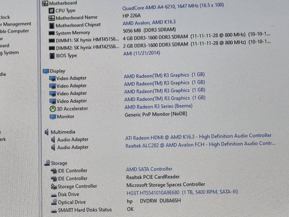 vand laptop Hp Pavilion 17..17"..Amd A4 Quad..Radeon R3..Hard 1 TB..