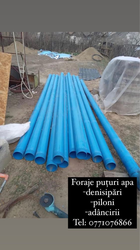 Foraje puturi apa de mica si mare adancime