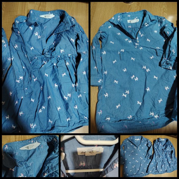 Lot 3 Cămăși tip rochiță marimea104 toate 20 bucata