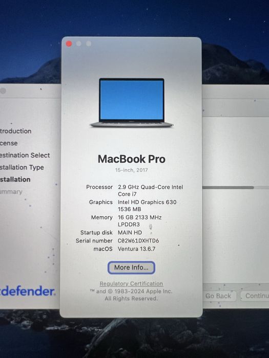 Macbook Pro 15”, 2018, 512GB