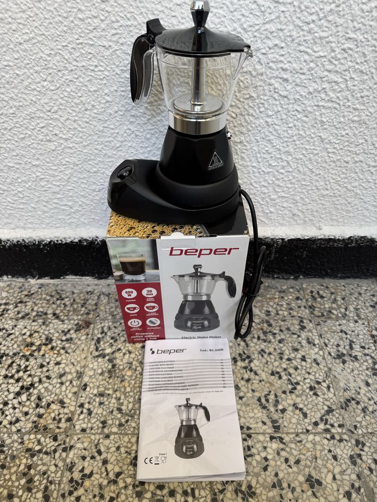 Електрическа Кафеварка Мокапот - Beper BC.040N, 400W, Кафемашина!