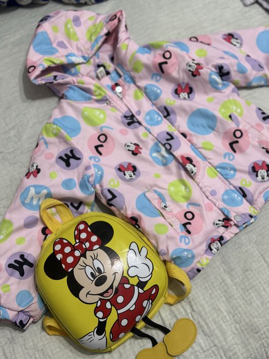 Kurtka va sumka detiski rugzak va mex kurtka