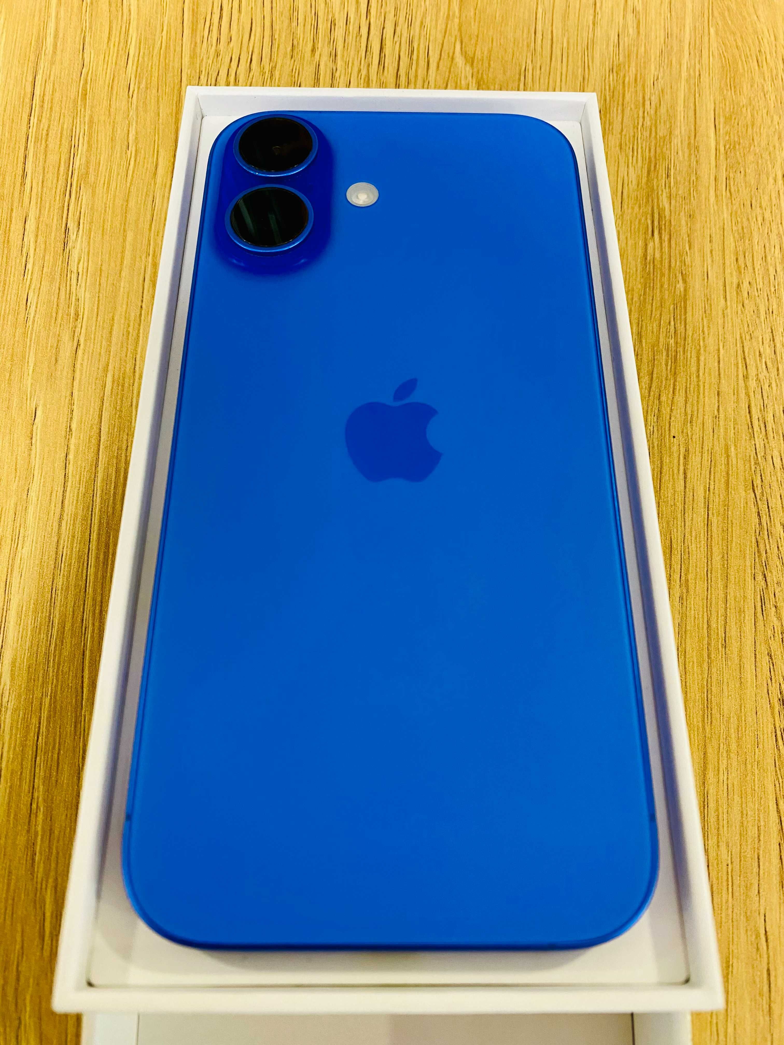 НОВ ! Apple iPhone 16, 256GB, 5G, Ultramarine, 100%