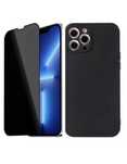 Husa Silicon Zoom Case si Folie Sticla Curbat Iphone 14/15/16E PRO MAX