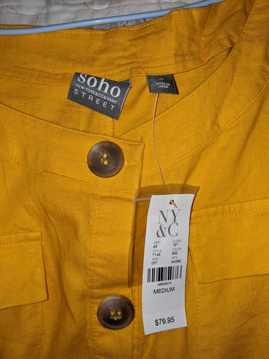 Льняной комбинезон