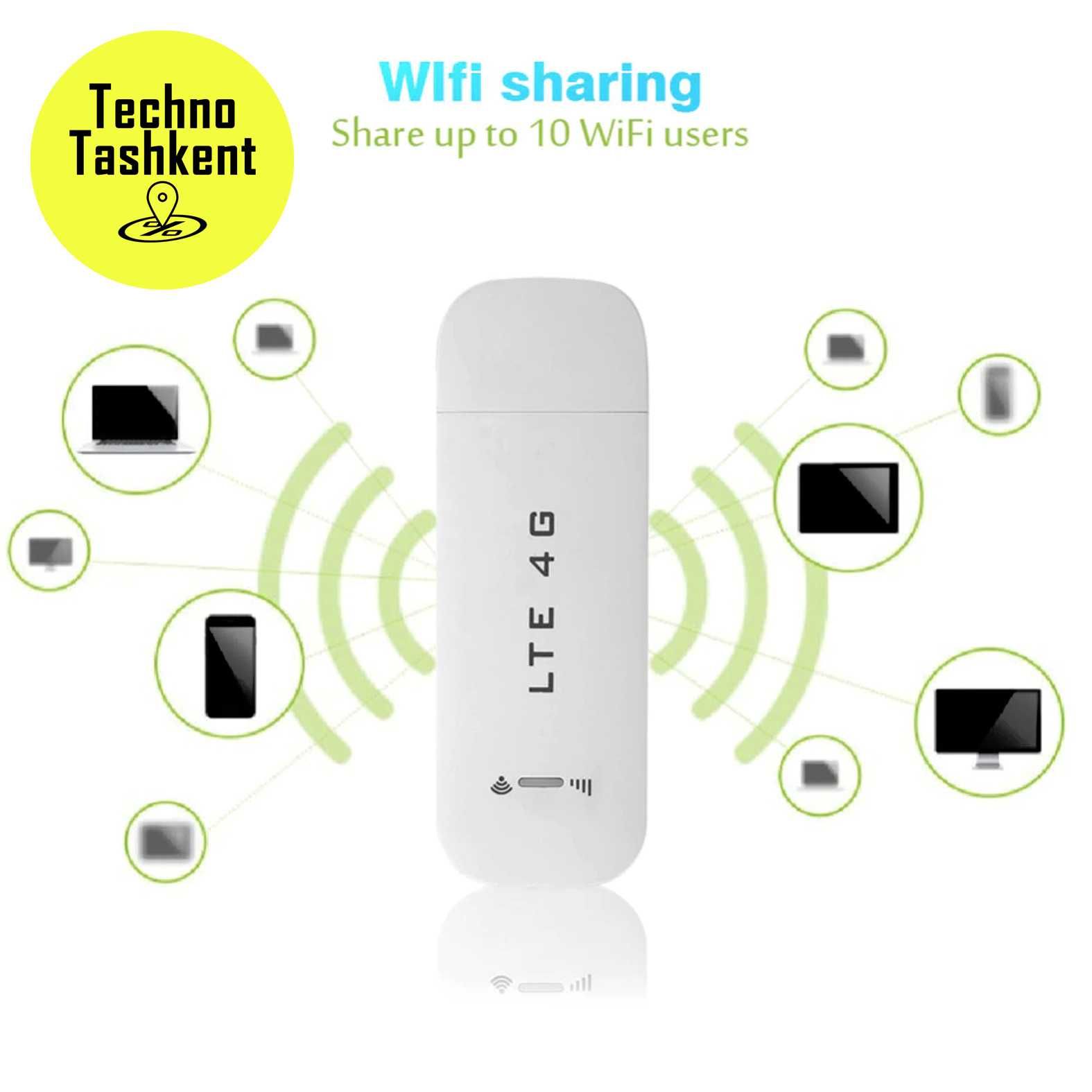 LTE 4G Usb Modem Wi-fi Hotspot 100Mbps (Garantiya) (Dostavka Bor)