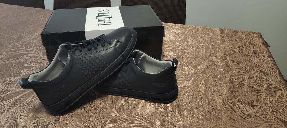 Pantofi bleumarin piele naturala