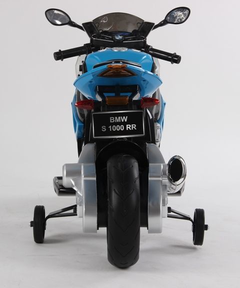 Motocicleta electrica pentru copii BMW albastra cu acumulatori