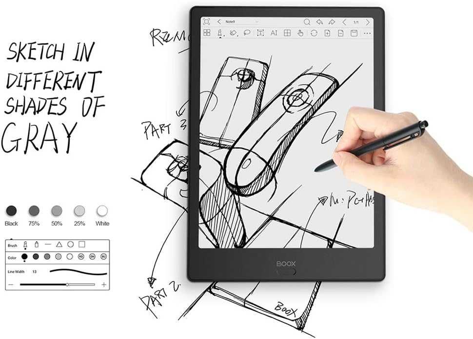 E Ink Таблет Onyx BOOX Note2 (Android, 10.3", със стилус)