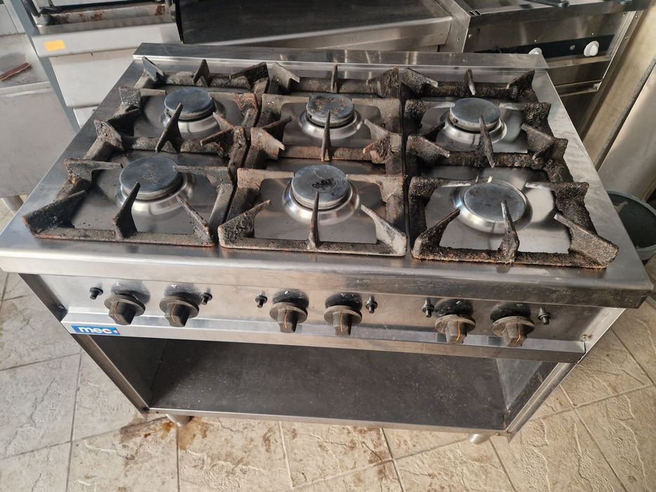 Aragaz 4-6 ochiuri, de banc sau cu banc, inox