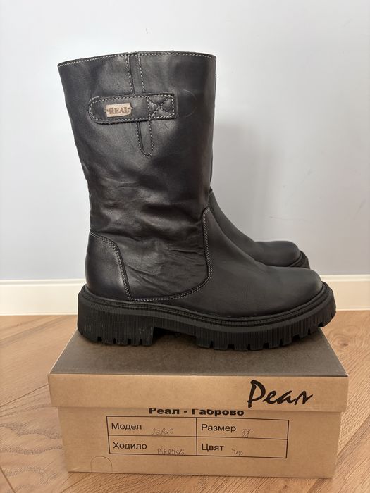 Дамски боти от естествена кожа Реал