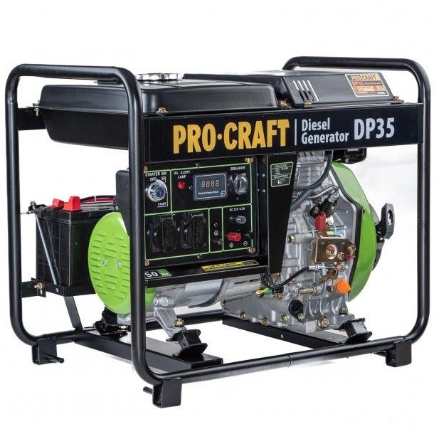 Дизелов монофазен генератор Procraft DP35, 3.3 kW