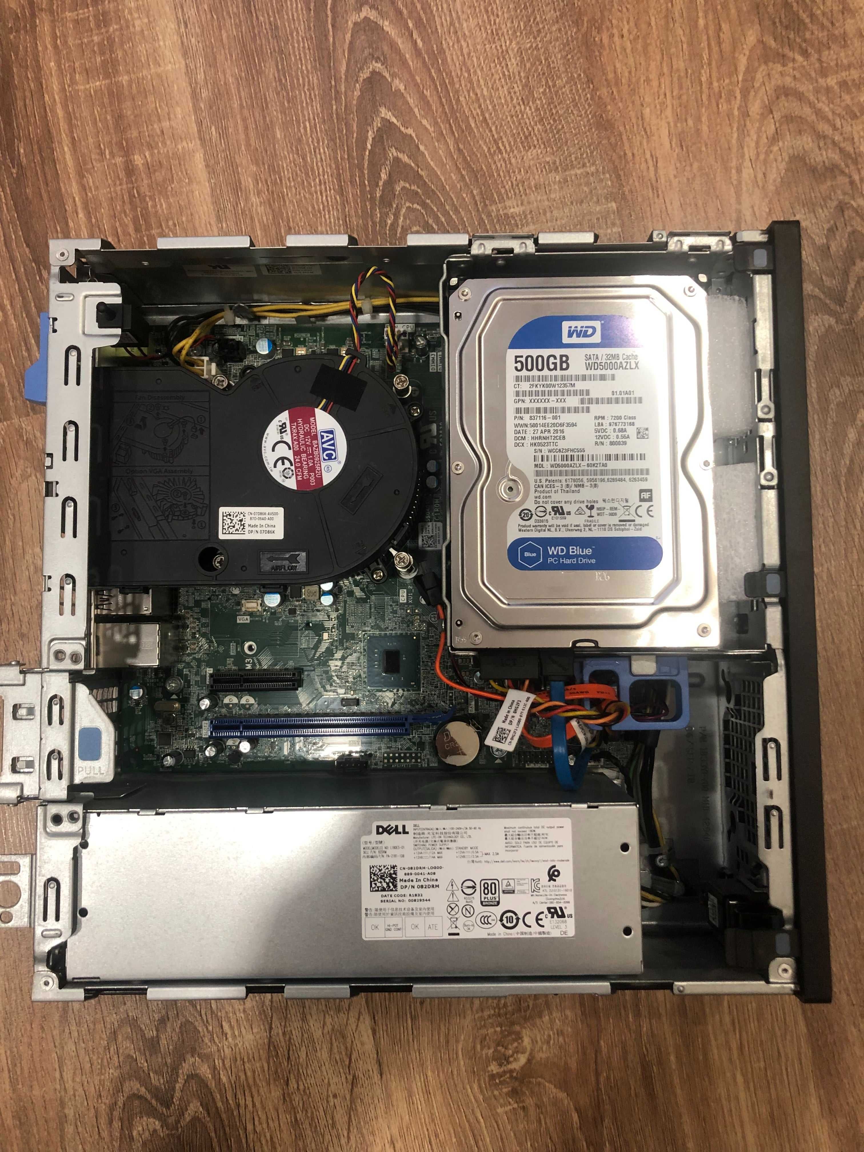 Компактен компютър DELL 7050 SFF (Intel i5-7500, 8GB DDR4, 500GB HDD)