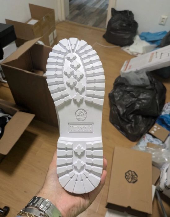 Ghete timberland all white