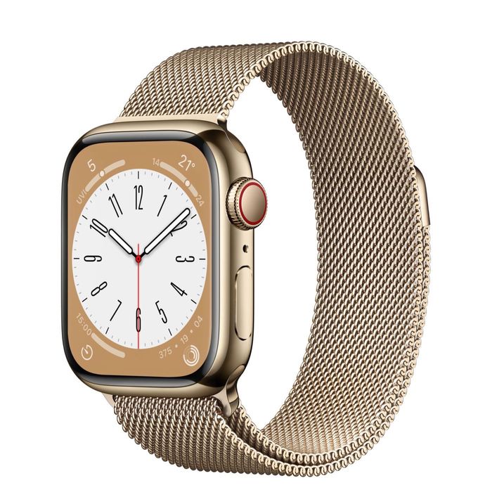 Часы эппл Apple watch 8-series gold stainless steel 41mm