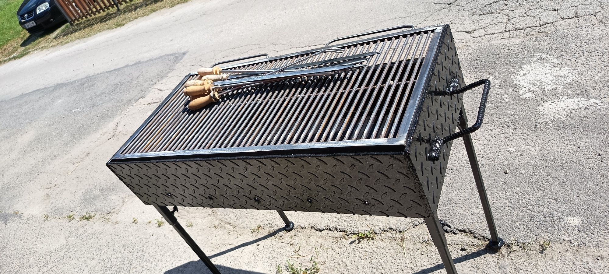 Grătar 1m+50cm cu 2 Niveluri