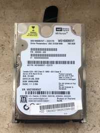 Hard disk laptop WD 160 GB