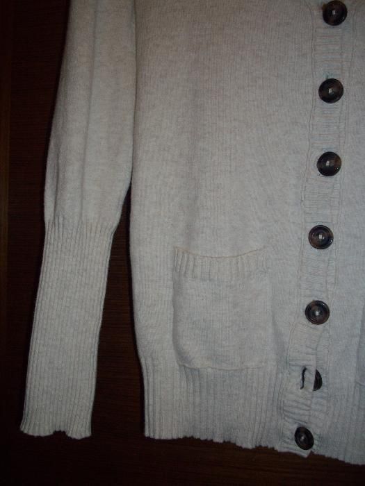 Светло - бежова жилетка, размер S