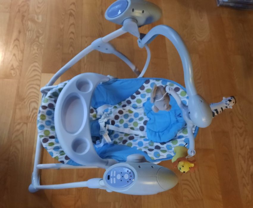 Електрическа музикална люлка шезлонг за бебета Cangaroo