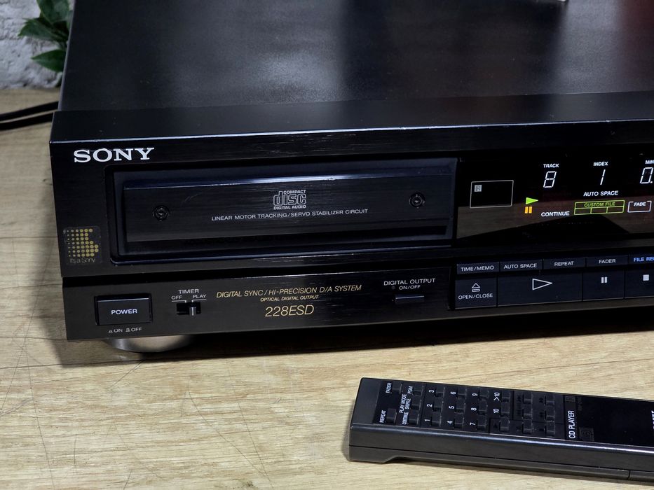 Cd-player SONY CDP-228 ESD, retro hifi audio, ES series, hi-end,