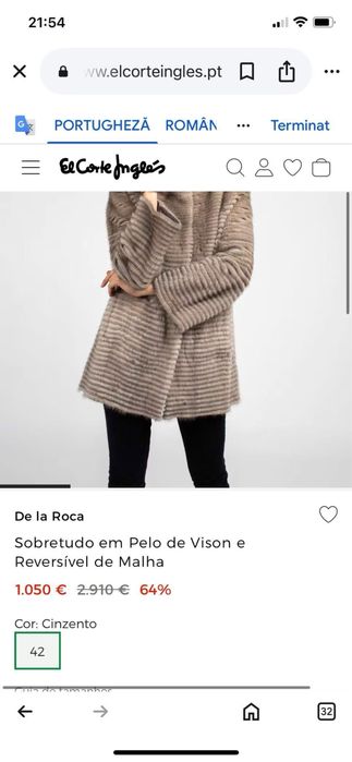 Haina cu doua fete de blana vizon