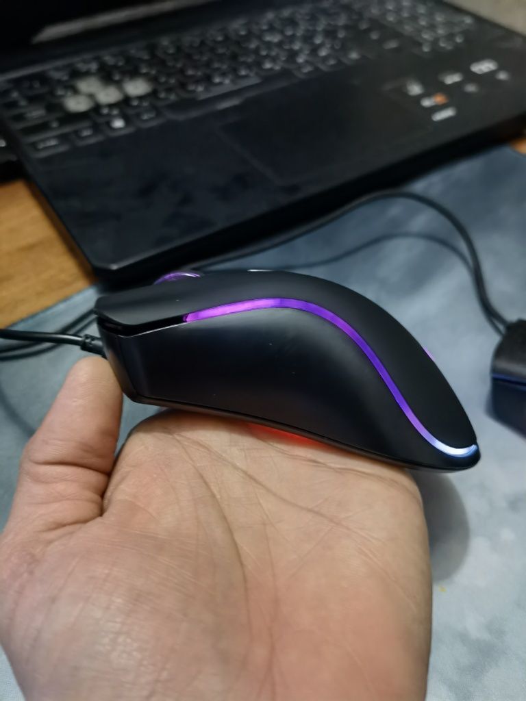 HP Gaming mouse G100 игровая мышка с RGB подсветкой.